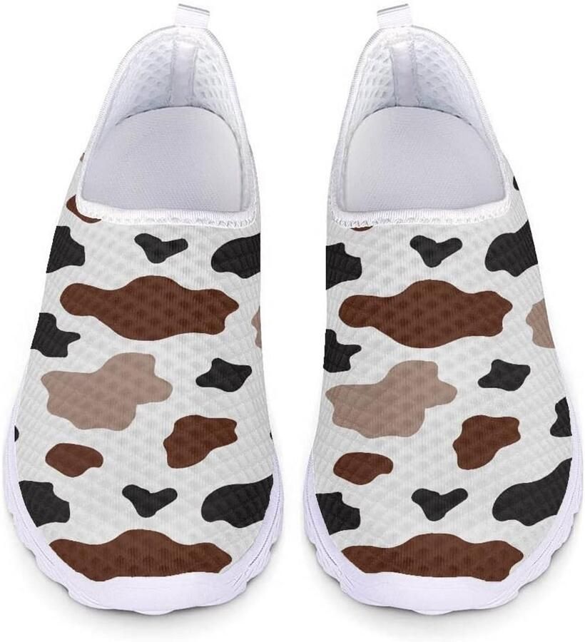 Dames Casual Sneakers Lichtgewicht Slip-On Sportschoenen voor Wandelen en Joggen