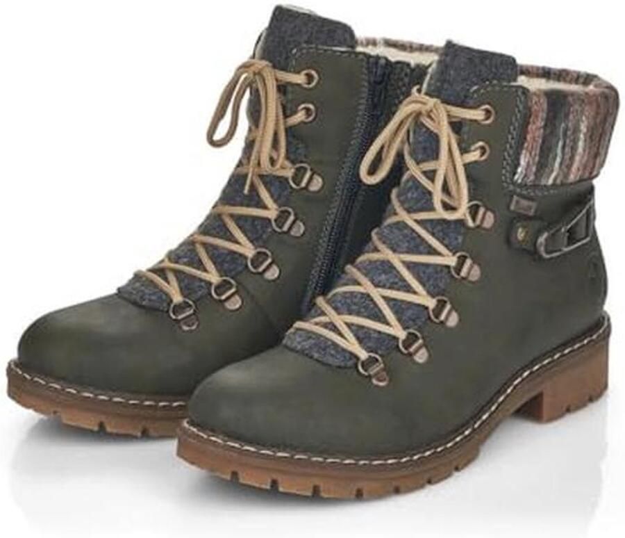 Dames Casual Veterlaarzen met Ritssluiting en Comfortabele Binnenzool