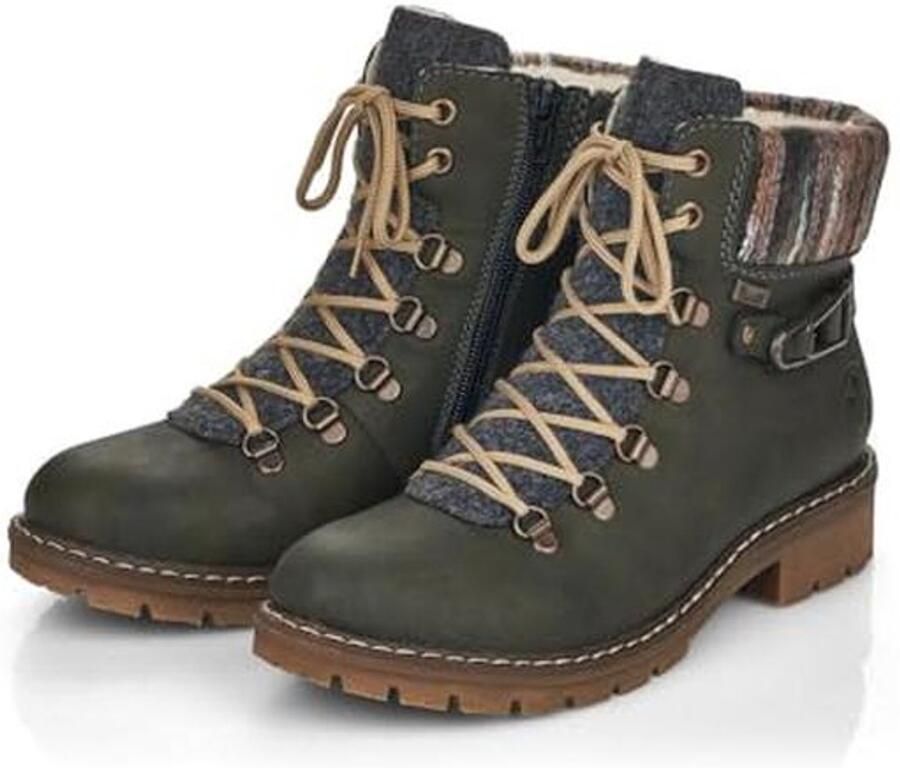 Dames Casual Veterlaarzen met Ritssluiting en Comfortabele Binnenzool