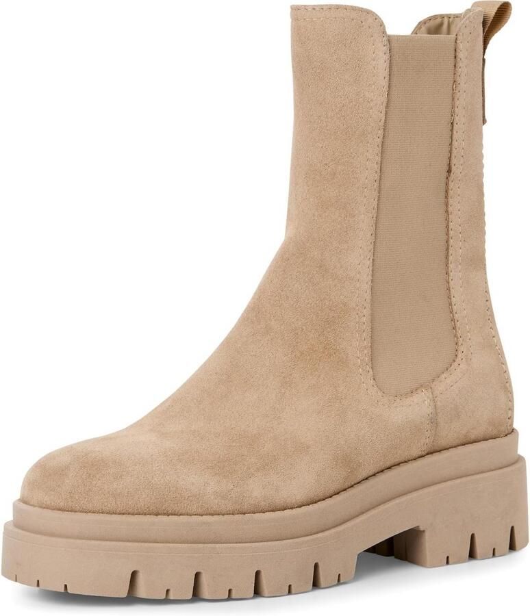 Chelsea laarsjes voor dames in wit Comfortabele en modieuze enkellaars