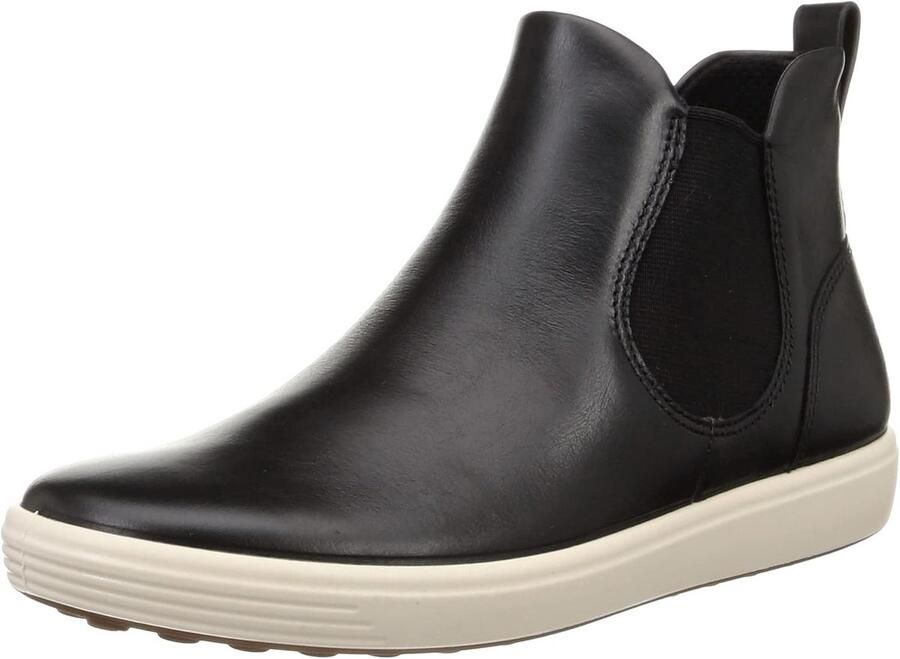 Dames Chelsea Boot Leer Comfortabele Veterloze Enkellaars