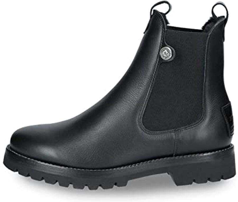 Dames Chelsea Boot met Waterdicht Napa Leer en Schapenvacht Voering