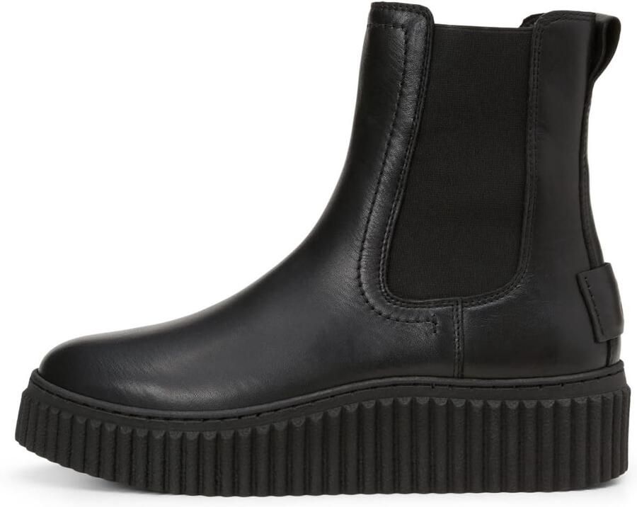 Dames Chelsea Boot Zwart Laarsjes Suède of Leer