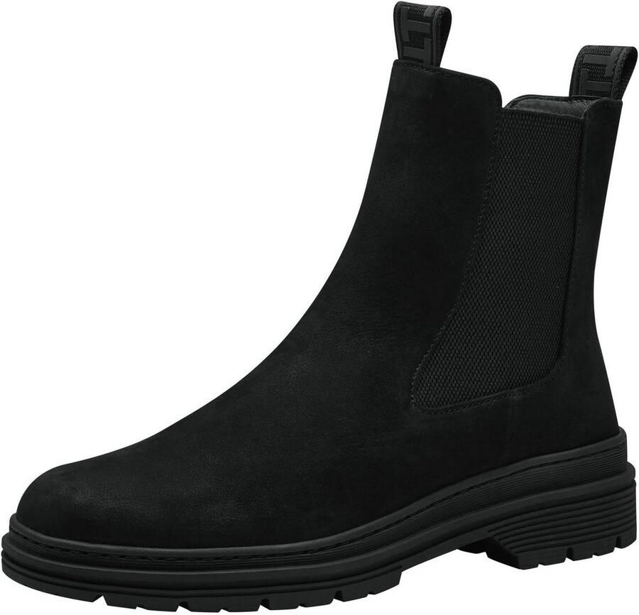 Dames Chelsea Boot Zwart Leer Comfortabele Enkeellaars