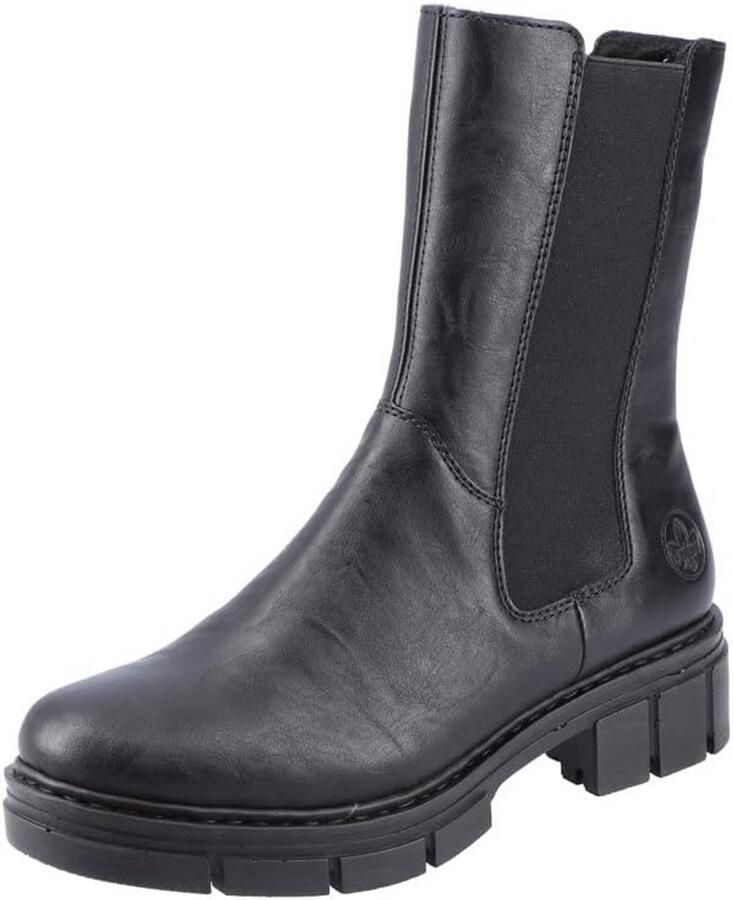 Dames Chelsea Boots Crème Beige Faux Leer