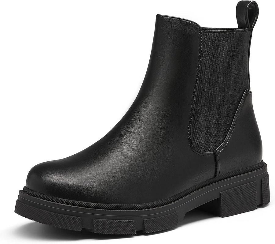 Dames Chelsea Boots Enkellaarzen Platte Hakken Winterlaarzen
