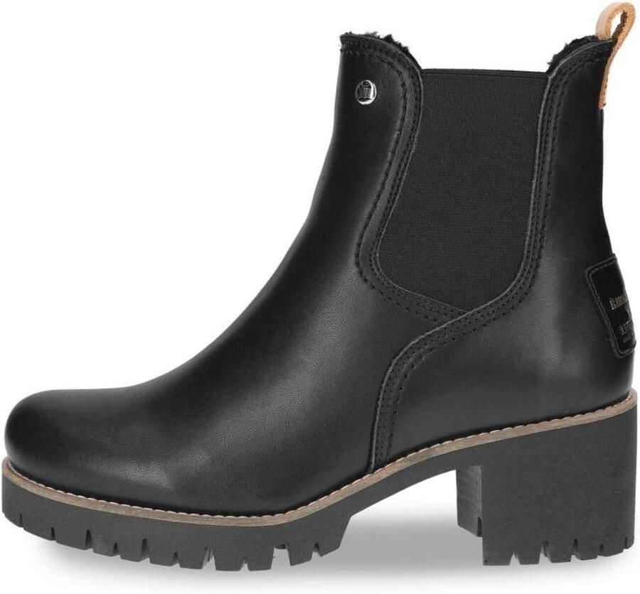 Dames Chelsea Boots in Leer met Schapenvacht Voering Waterdicht en Comfortabel
