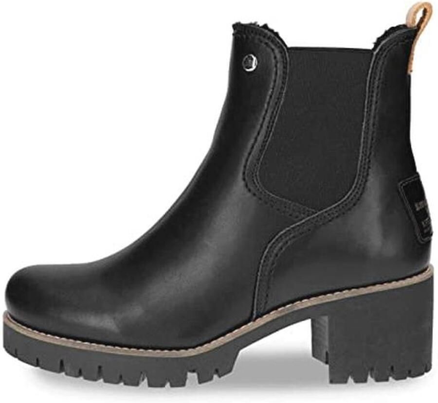 Dames Chelsea Boots in Leer met Schapenvacht Voering Waterdicht en Comfortabel