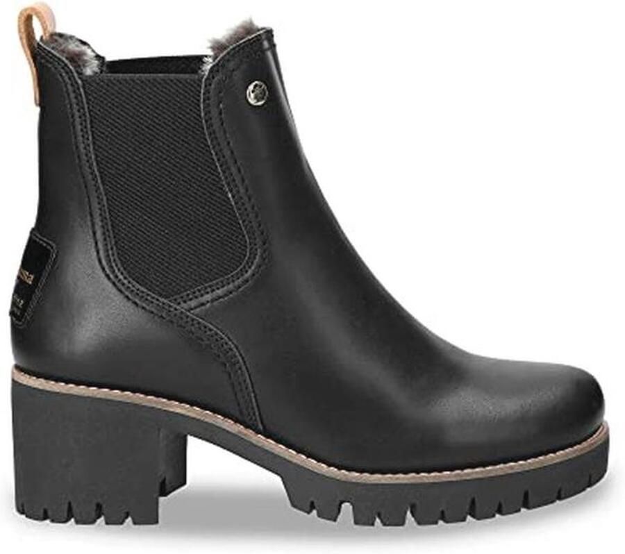 Dames Chelsea Boots Zwart Waterdicht met Hak