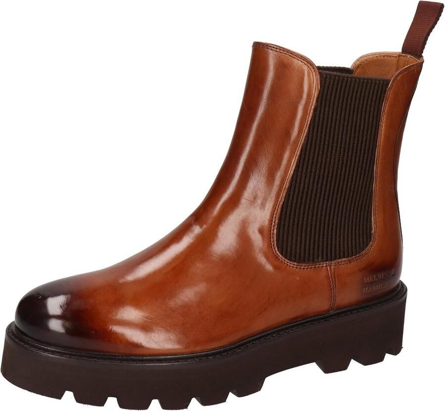 Dames Chelsea Boots Leer Handgemaakt Enkelhoge Laarzen