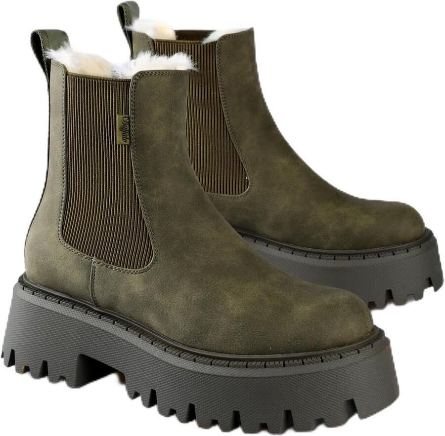 Dames Chelsea Boots met Plateauzool Enkellaarzen