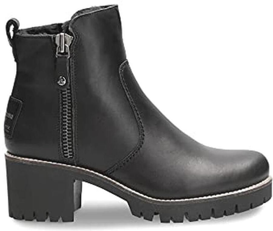 Dames Chelsea laarzen met schapenvacht voering en waterdicht nappa leer