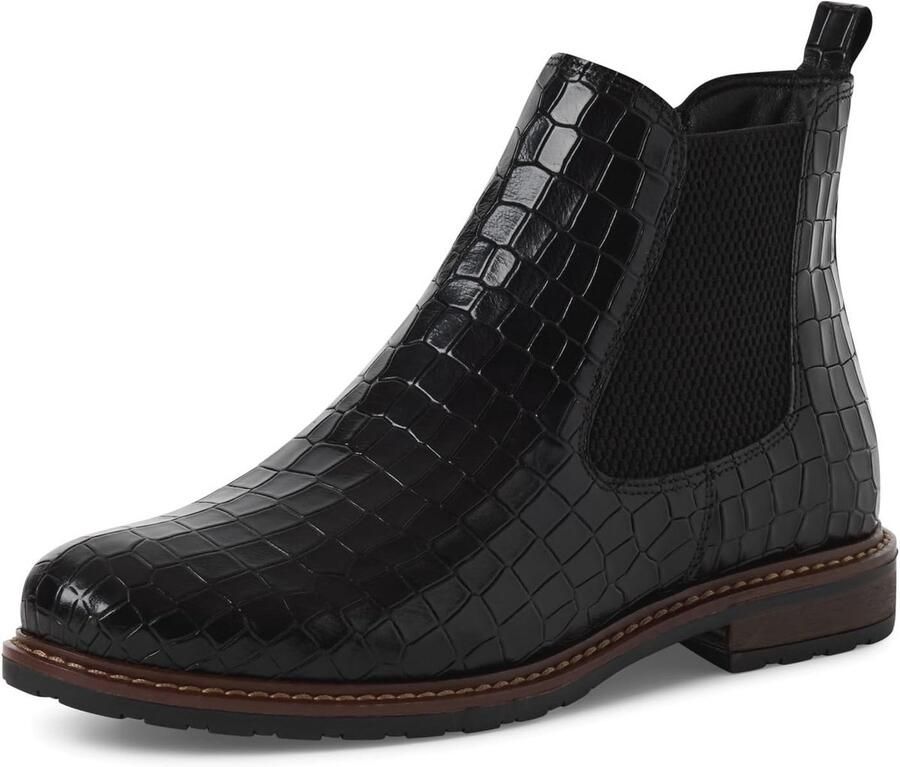 Dames Chelsea boots met witte oppervlak stijlvol en veelzijdig