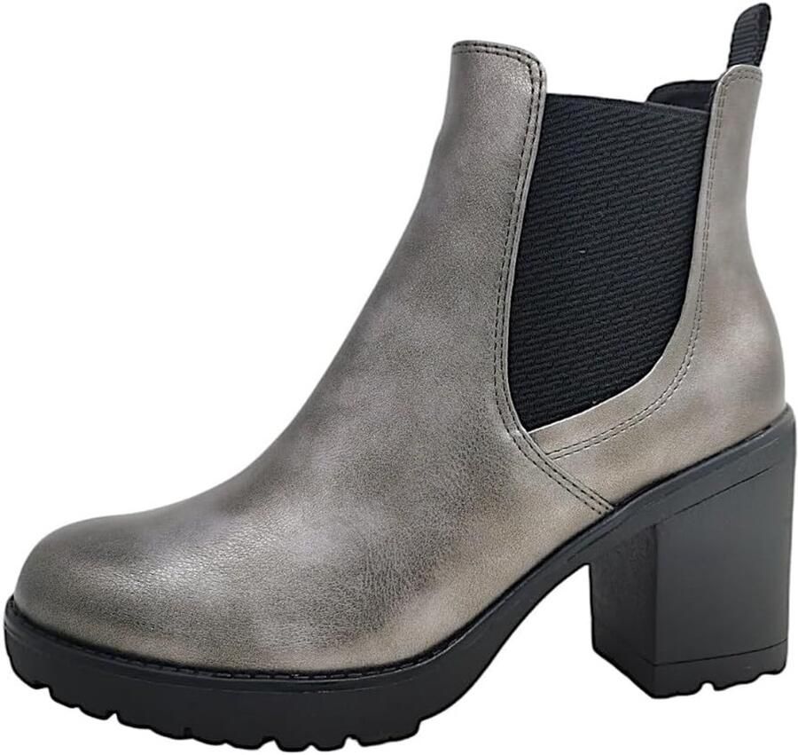 Dames Chelsea Boots Suède Platte Hak