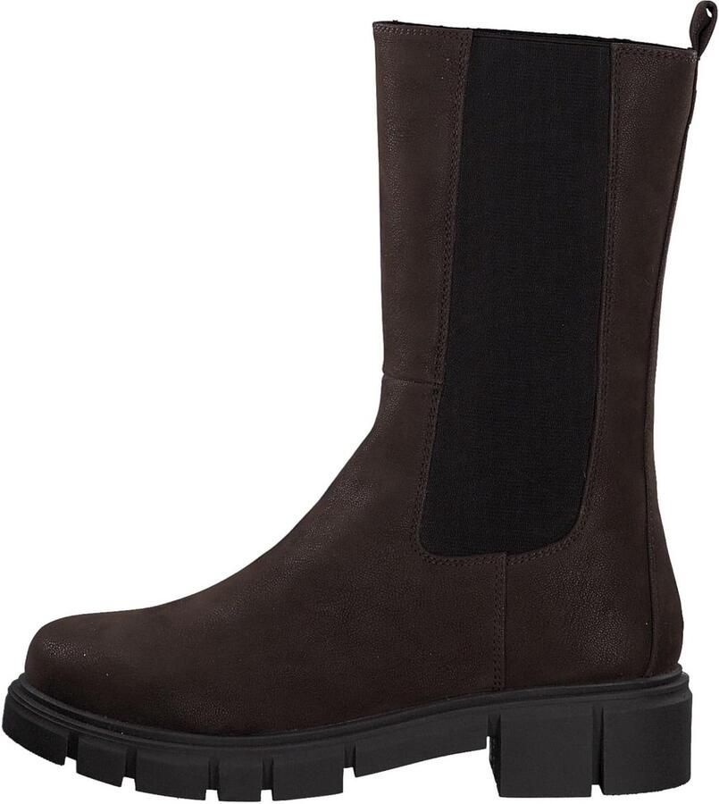 Dames Chelsea Boots Zwart en Bruin