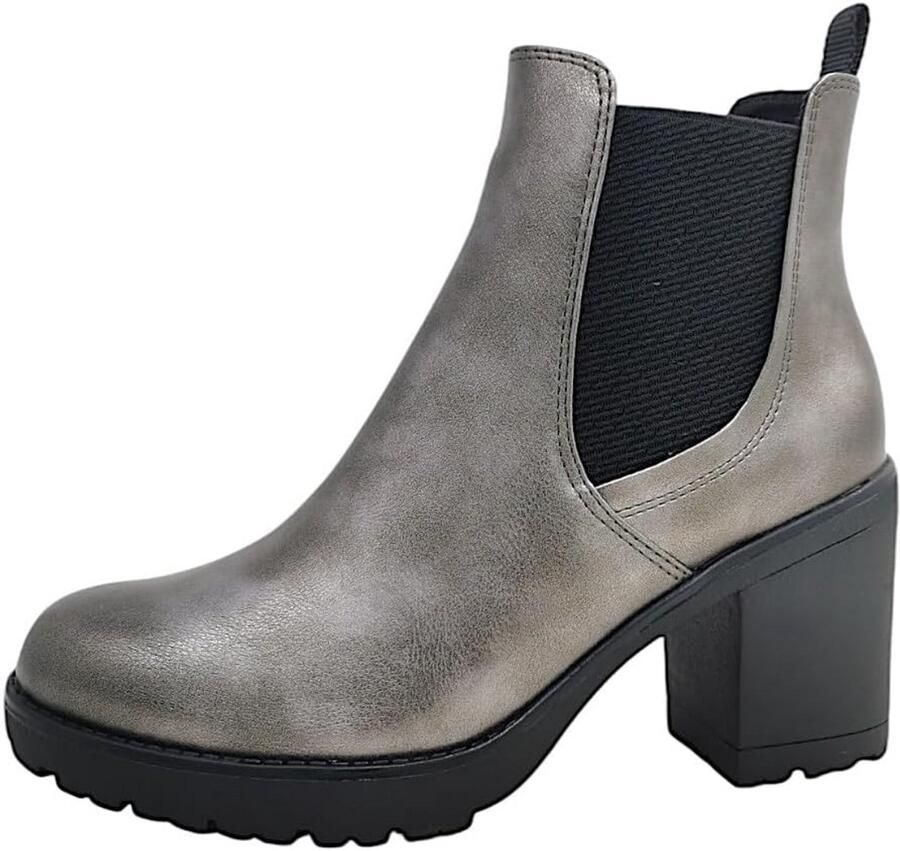 Dames Chelsea Boots Zwart Lage Hak