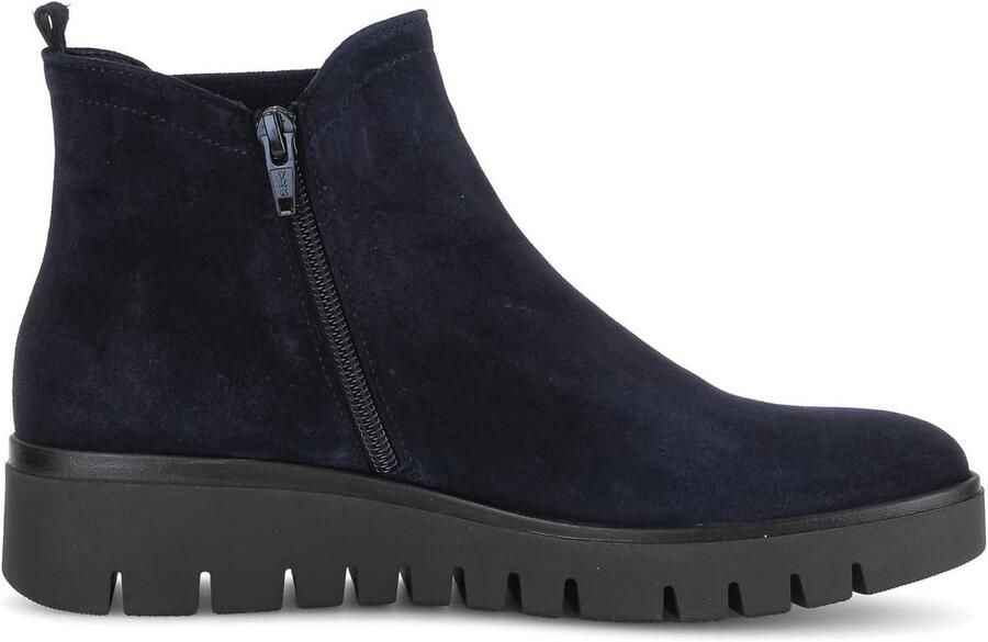 Dames Chelsea Boots Zwart Leer Brede Pasvorm