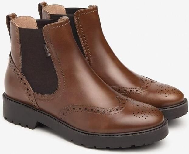 Dames Chelsea Boots Zwart Leer Comfortabele Enkelhoge Laarzen