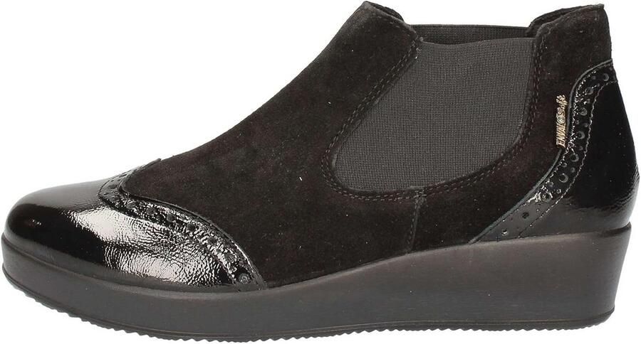 Dames Chelsea Boots Zwart Suède Laarzen