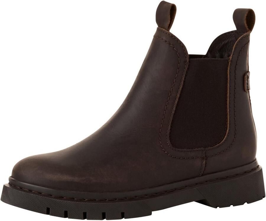 Dames Chelsea Laars met Blokhak en Comfort Voering