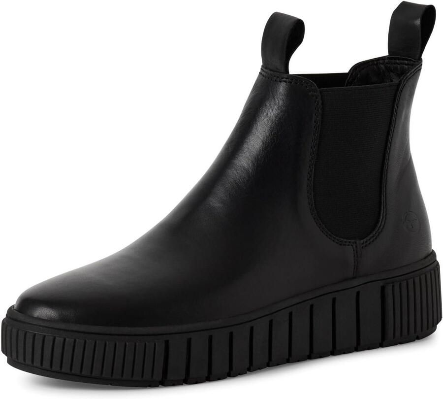 Dames Chelsea Laarsjes van Leer met Comfort Voering en Uitneembaar Voetbed