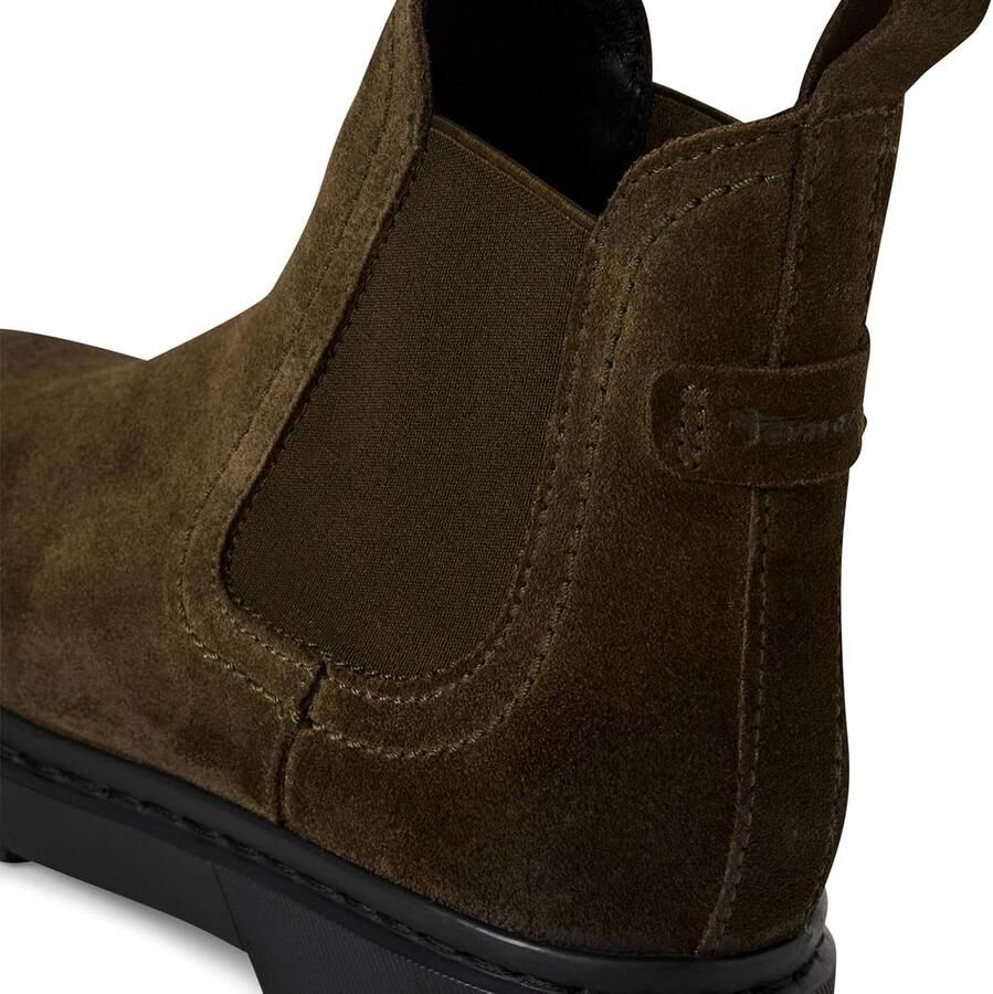 Dames Chelsea Laarzen Leer & Kunststof met Vetersluiting en Flexibele Zolen