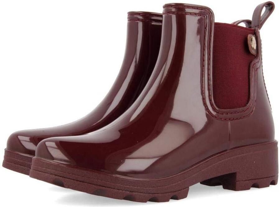 Dames Chelsea Regenlaarzen Rubber Blauw met Elastische Inzet