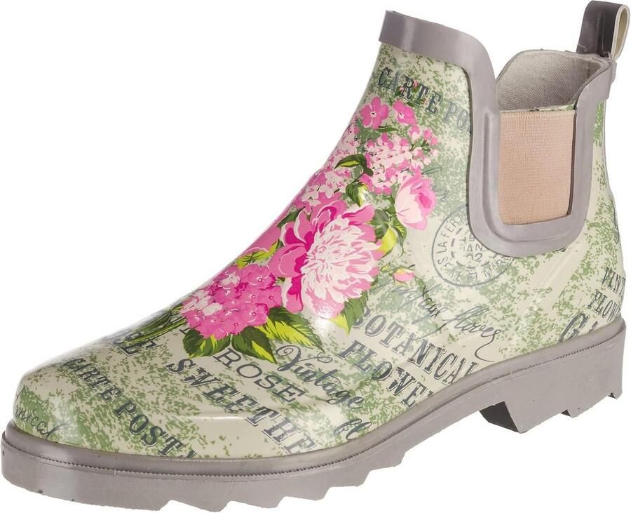 Comfortabele Dames Rubberlaarzen Waterdicht Chelsea Model voor Tuin en Wandelen