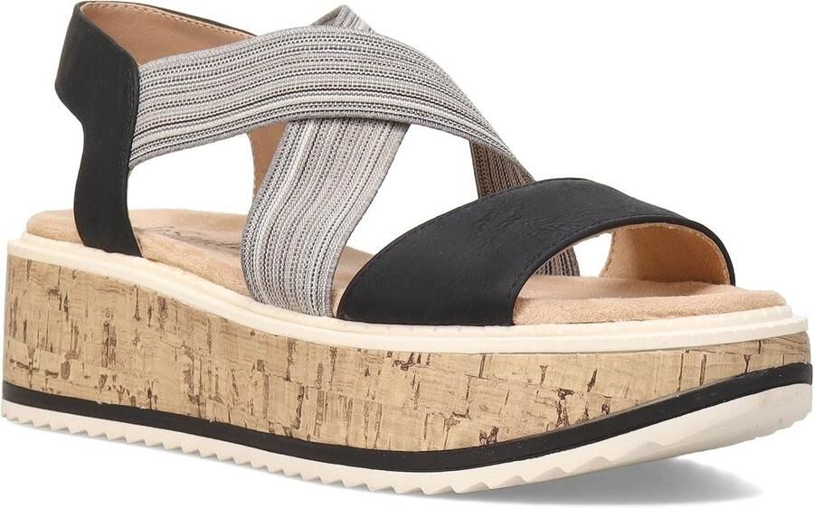 Dames Clementine Platform Sandaal met Kurk Bodem