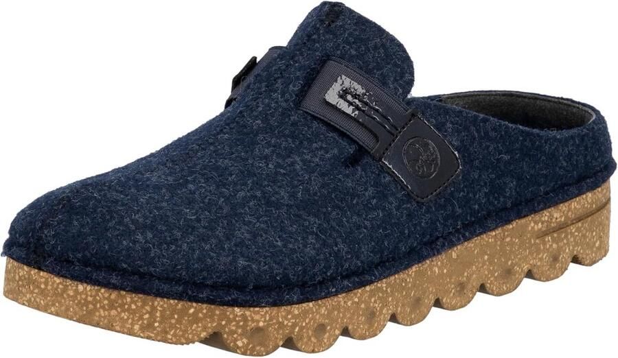 Dames clog blauw comfortabele instapper