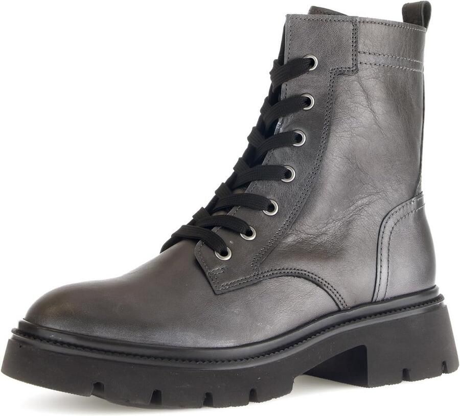 Dames Combat Boots Enkellaarzen met Extra Brede Pasvorm en Uitneembaar Voetbed