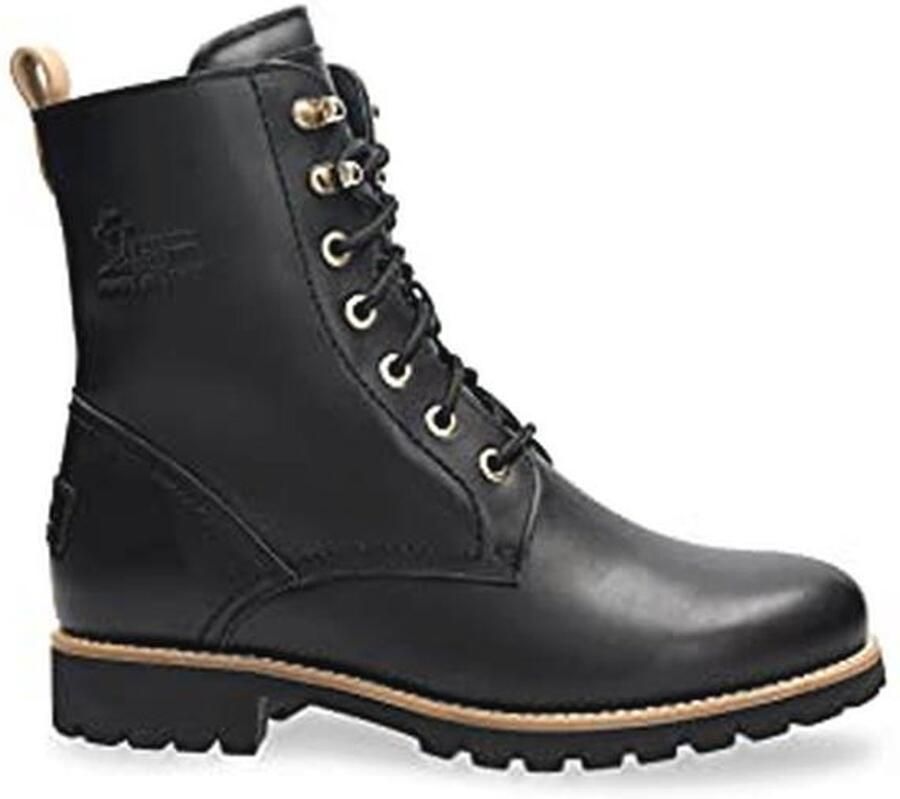 Dames Combat Boots met Waterdichte Nubuck Leer en Vachtvoering