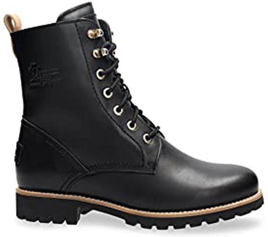Dames Combat Boots met Waterdichte Nubuck Leer en Vachtvoering