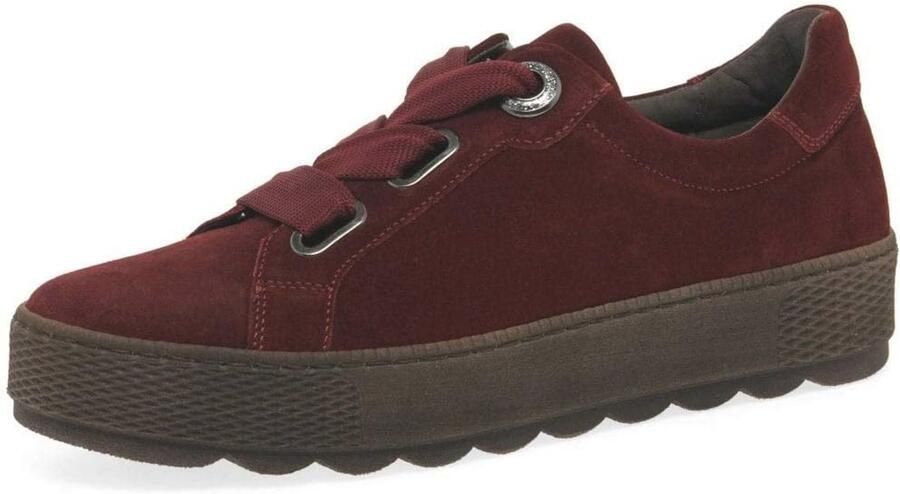 Dames Comfort Basic Lage Sneakers Donker Opera