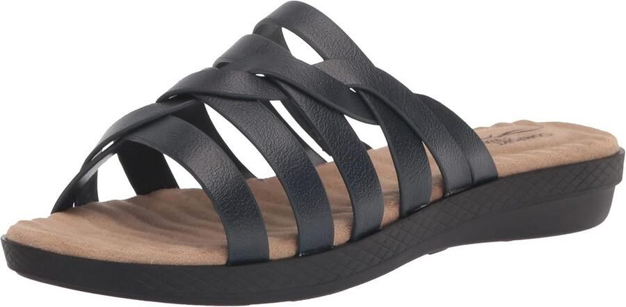 Dames Comfortabele Platte Sandalen met Geweven Bandjes