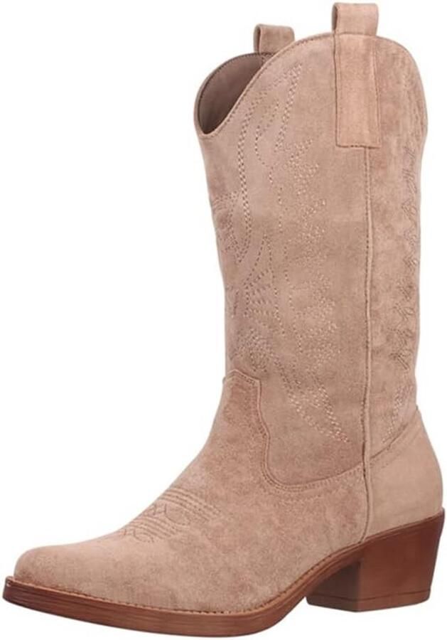 Dames Cowboylaarzen en Bikerlaarzen Chunky Veer