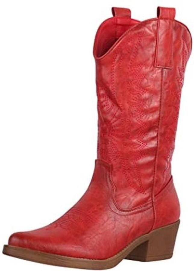 Dames Cowboylaarzen en Bikerlaarzen in Chunky Stijl