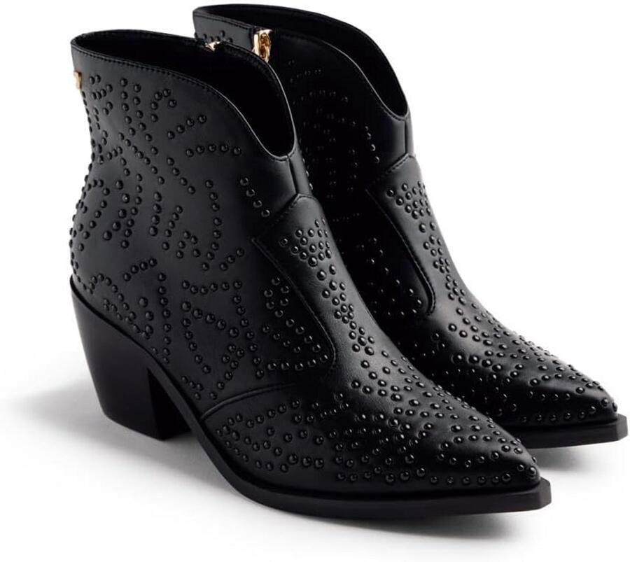 Dames Cowboylaarzen Met Klinknagels en Cubaanse Hak