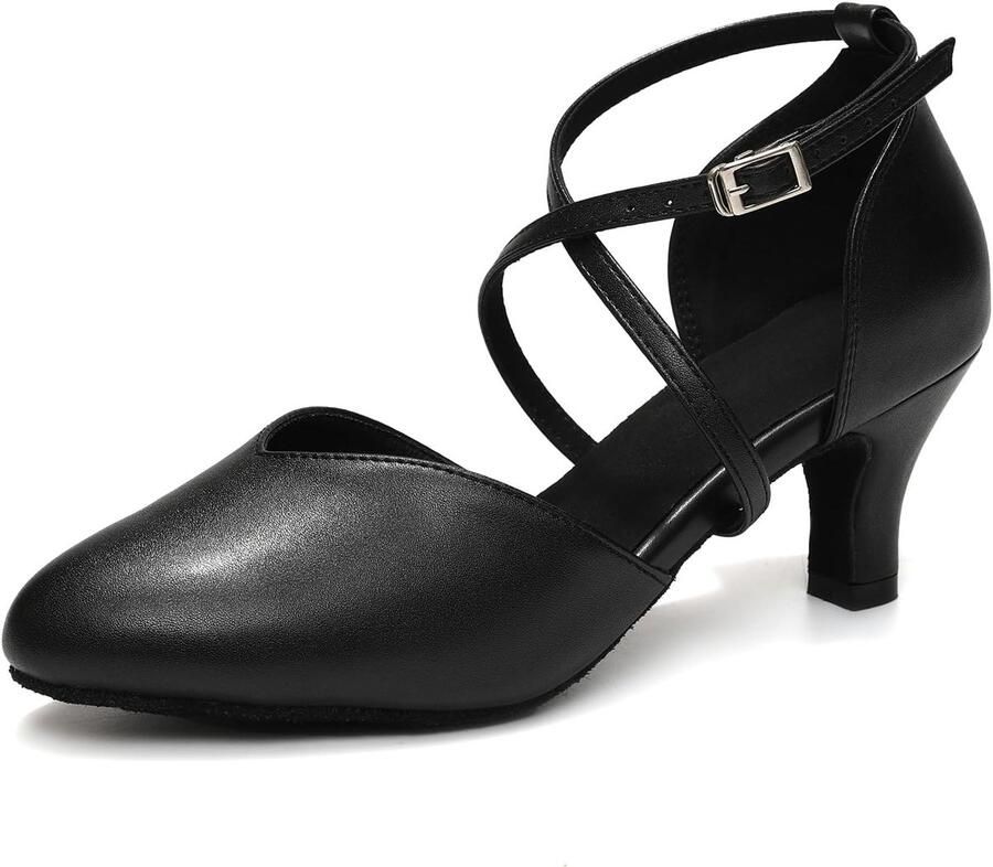 Dames Dansschoenen Laag Hak Latin Salsa Balzaal Oefenen
