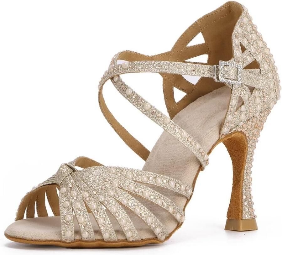 Dames Dansschoenen voor Latin Salsa en Standaard Comfortabele Salon Schoenen