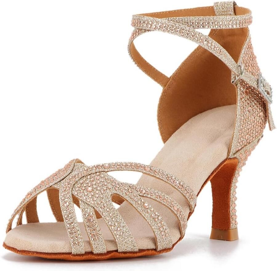 Dames Dansschoenen voor Salsa Ballroom en Latin Ideaal voor Beginners en Feesten