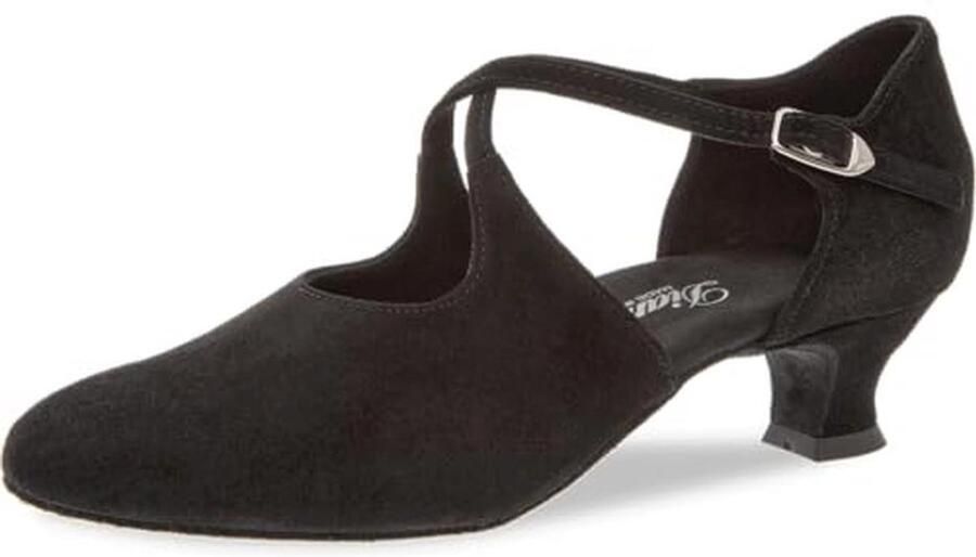 Dames Dansschoenen Zwart met Sluiting en Spaanse Hak 40 1 2