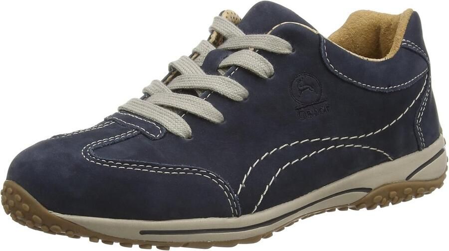Dames Derby Veterschoenen Extra Comfort Wijdte H Blauw