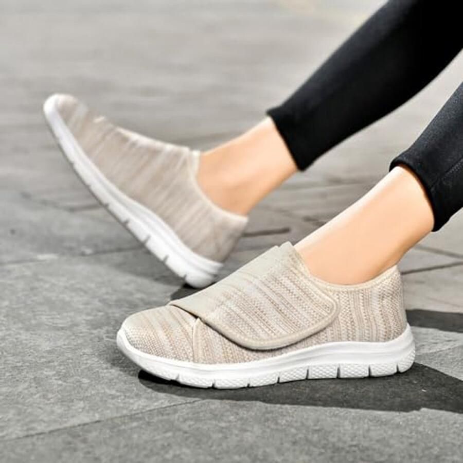 Dames Diabetesschoenen Extra Brede Orthopedische Slippers voor Revalidatie en Oedeem