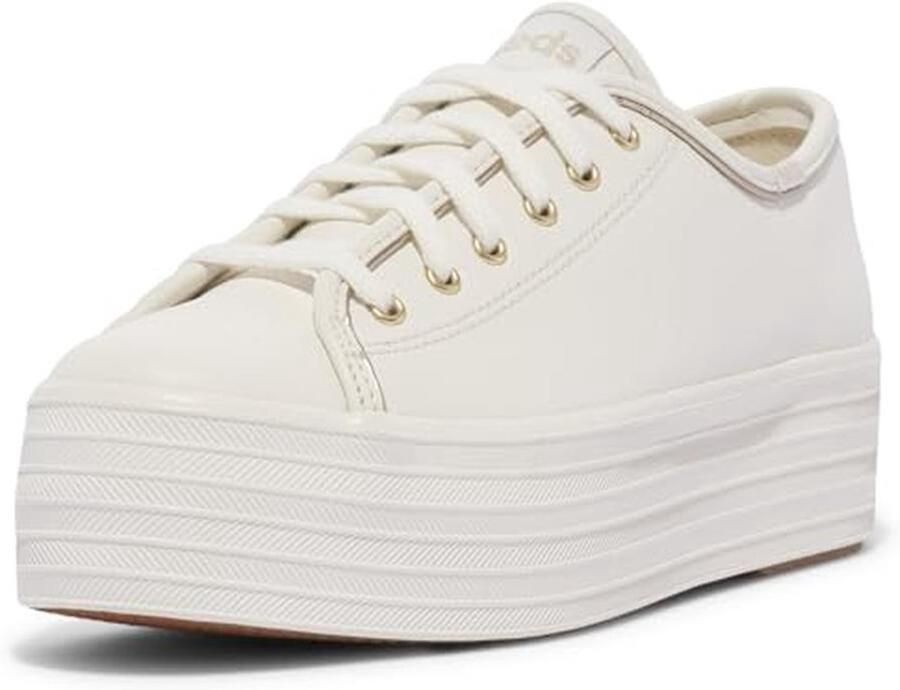 Dames Drievoudig Leer Hardloopschoenen Comfortabele Platform Sneakers