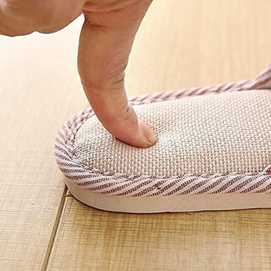 s- en Katoen Vlas Casual Zacht Licht Open Teen Slippers Comfortabel en Ade d Huis Slippers Antislip voor Binnen en Buiten
