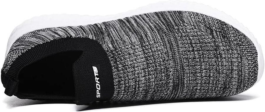 en mesh sneakers slip on loopschoenen zonder veters voor fitness en sport