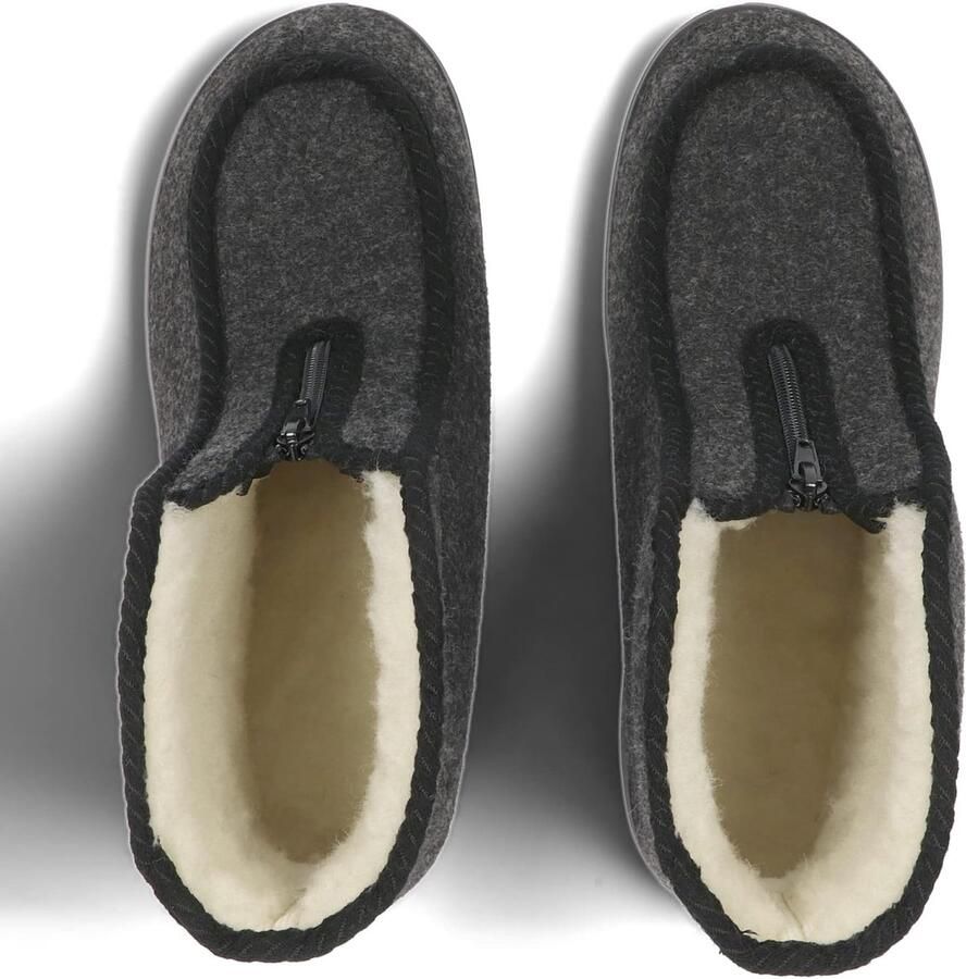 en Vilt Pantoffels met Schapenwol Warm en Comfortabel Slippers Sloffen 36-46