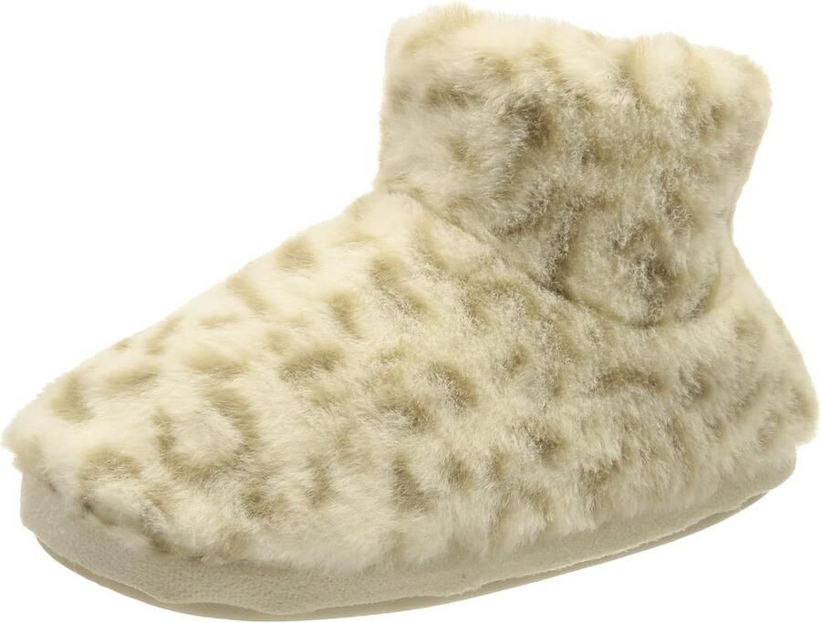 Dames Enkelboots met Luipaardprint en Warme Voering