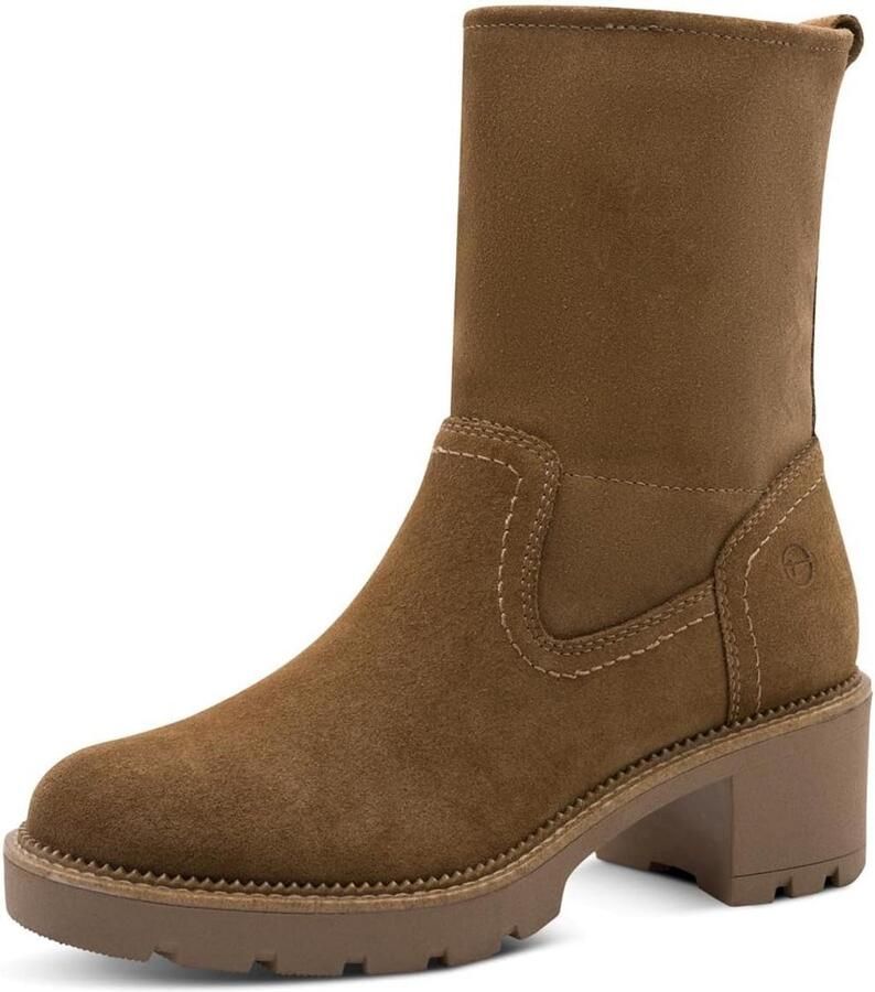 Dames Enkellaars Comfort Brede Pasvorm Gevoerde Hak Laarzen